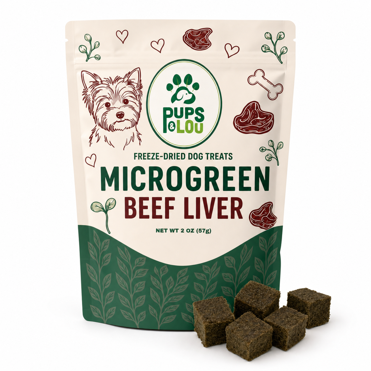 Microgreens Beef Liver Treats